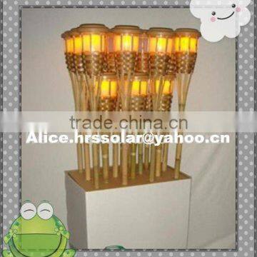 solar garden blaze lights with bamboo sticks