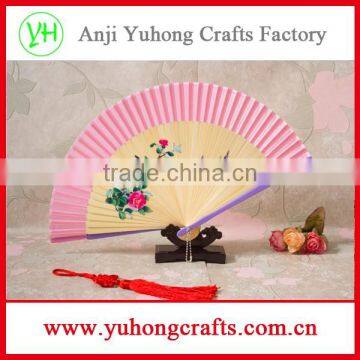 Accept Custom Personalized Bamboo Crafts Hand Held Fan photo-4