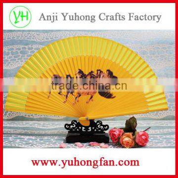 Customized High-grade Bamboo Hand Held Fan photo-2