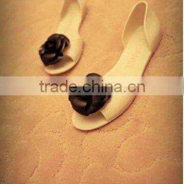 Fashion flower jelly shoes