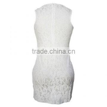 New Women Summer Sexy Sleeveless Party Cocktail Lace Evening Bodycon Mini Dress photo-3