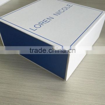 Environmental protection custom paperboard White magnet folding box