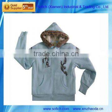 Women outer wear hoody jacket women jacket