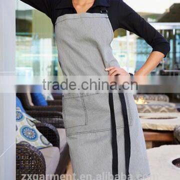 2017 canvas fabric aprons canvas apron 2 pocket