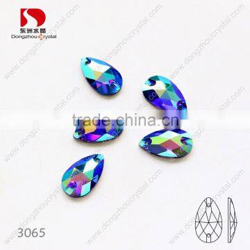 Drop Shape 280AB Color Sew on Crystals,flat Back k5 Crystal Stones, Decoration Rhinestones photo-3