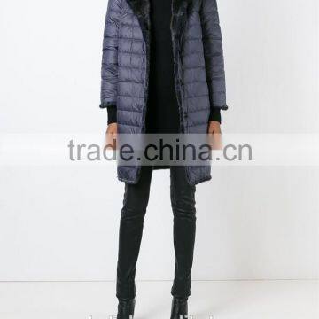 New Style Modern Ladies Black Mink Fur Padded Coat Competitive Price photo-4