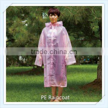 Cheap PE Emergency Raincoat for Promotion