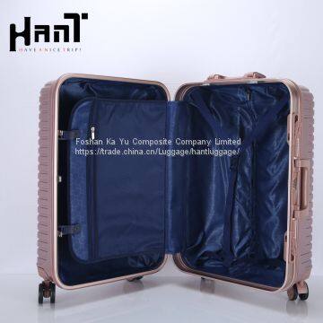 PC Suitcase Aluminum Frame Rose Gold photo-4