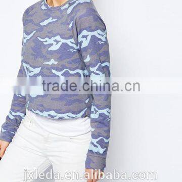 Custom Women All Over Camo Print Sweatshirt Without Hoodie photo-3