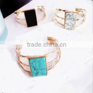Zm35144a Latest Bangle Designs Simple Fashion Women Gold Plated Bracelet