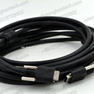 Mini Cameralink Cable Molding Type with Screw Locking and EMI Ferrite Good Performance