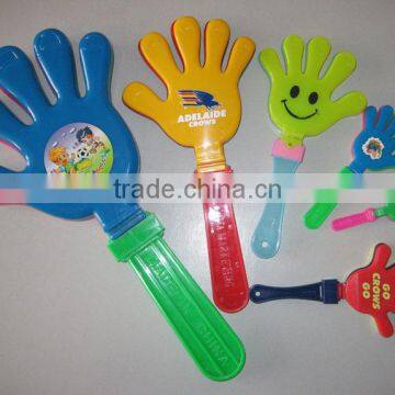 Plastic noisemaker hand clapper in different size