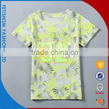 2017 Quick Dry light grey printed t tee shirts for kids