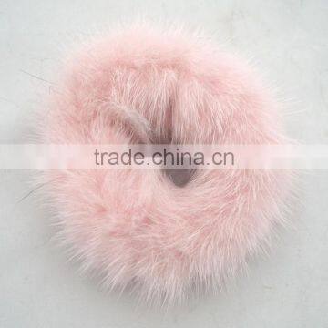 Myfur New Fashion Pink Mink Fur Hair Accessary for Women and Girls