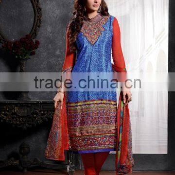 Glamour Beauty Designer Semi Stitch Salwar Kameez Collections photo-5
