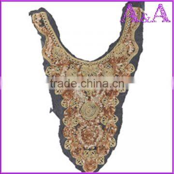 Rice White Small Wave Water Soluble Lace Trim Embroidered Crochet Lace Collar photo-3