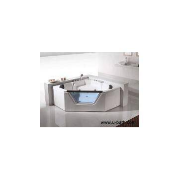 U-BATH Whirlpool Jacuzzi Massage Bathtub for Corner installation UB021