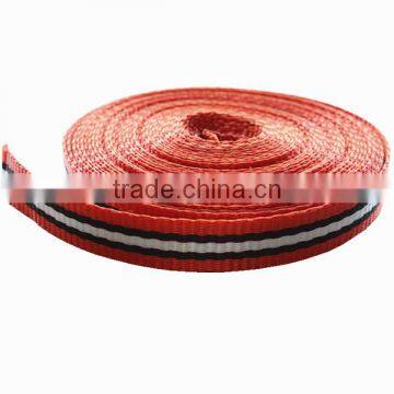 Narrow stripe fabric webbing