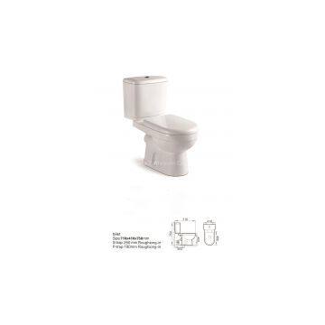 Water save, Two piece, Toilet F888J, P-trap 180mm  roughing-in, S-trap 250mm  roughing-in