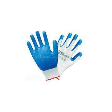 Blue Nitrile Coated 13G Polyester Safety Glove