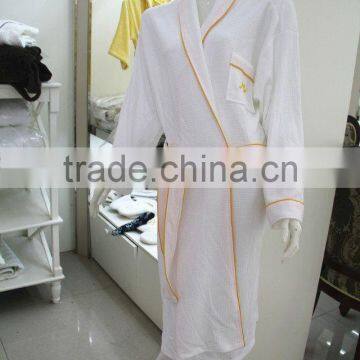 Factory Customized Waffle Bath Robe with Embroidery Logo