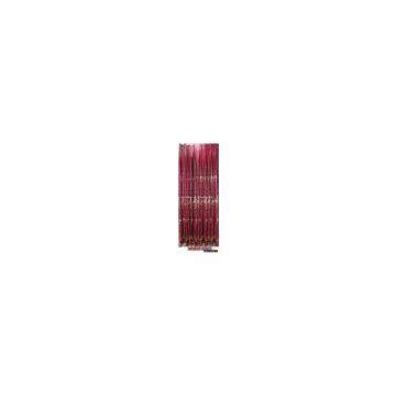 Embroidered window screening curtain
