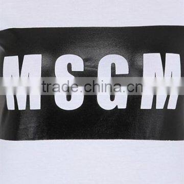 Custom Fashion White Printed T-Shirts Cotton/polyester Girls Fashion White Printed T-Shirts Short Sleeve Slim T Shirts for Women photo-4