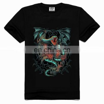 Brand new fashion custom print t-shirt,3d dragon t shirt