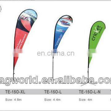 polyester beach flag teardrop flag promotional flag