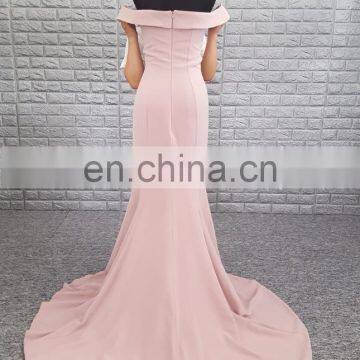 New Arrival Off Shoulder Sweetheart Neckline Stretch Fishtail Formal Evening Dress Wholesale photo-4