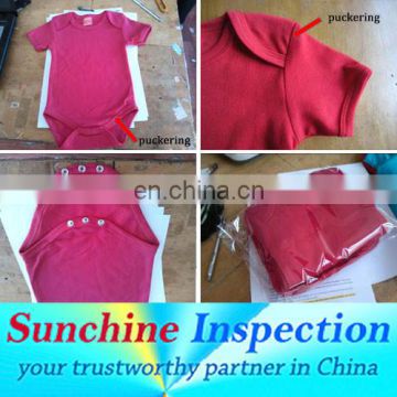 baby clothing quality check/inspection service/baby garments