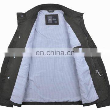 Lastest Fashion Mens Spring Handsome Cotton Thin Military Overcoat photo-3
