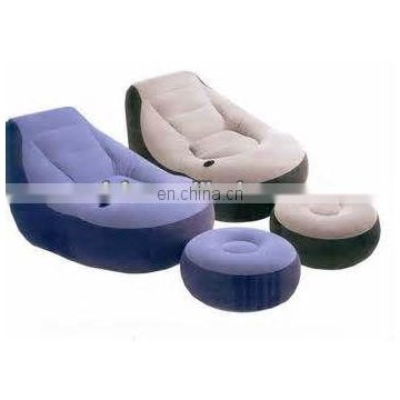 Inflatable Lounge Sofa Chair with Foot Stool