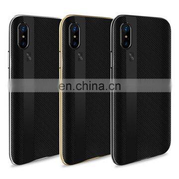 Blade Series Detachable PC Frame and Carbon Fiber TPU Back Cover Case for IPhone X - Gold photo-5