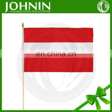 custom advertising polyester Austria national waving small hand flag