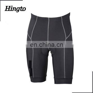 Plain black sublimation men cycling shorts