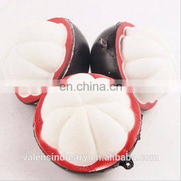 OEM Wholesale Stress Release Soft PU Japan squishy Kawaii slow rising Fruit Mangosteen foam toys Factory Supplier