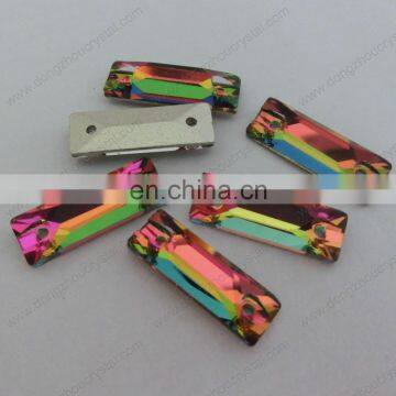 DZ-3061 flat back sew on crystal stones for dress making