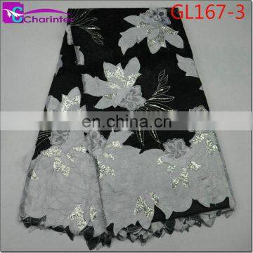 Charinter African Organza Lace Fabrics GL167 photo-3