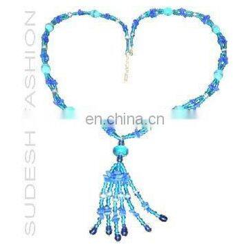 Glass Bead Costume Necklace