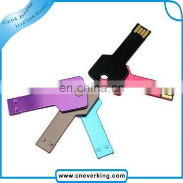 grade A flash chipest 4gb metal key usb