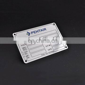 Customized High Quality Aluminum Name Plates,Aluminum label