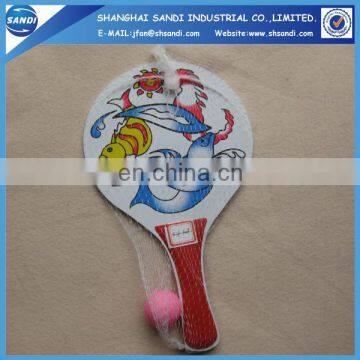 customized wooden beach tennis racket with logo printing