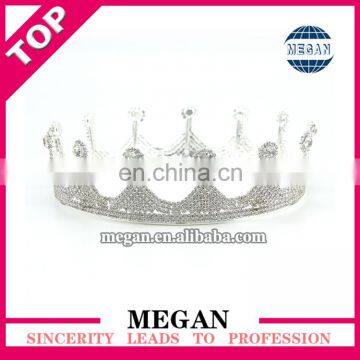 China factory price crown silver rhinestone wedding tiara crowns