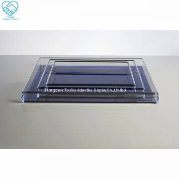 Rectangular acrylic large food plastic serving tray