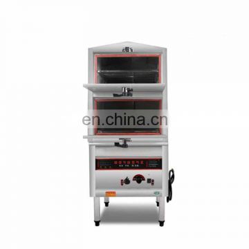 gas rice steam cooker with 10 dished for hotel kitchen equipment passed ISO9001