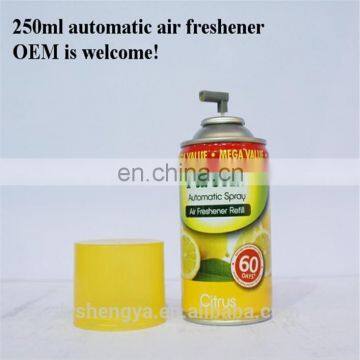 250ml automatic scent air freshener spary for room