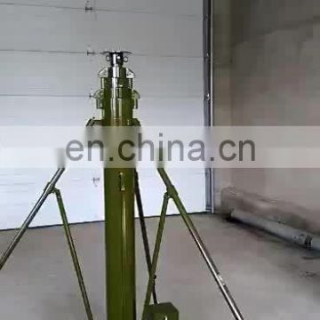 safe operation manual rotation or stationary electric motor telescopic mast