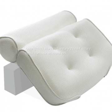 Eco Friendly Air Mesh Spa Bath Tub Pillow Waterproof Cushion With Suction Cups photo-3