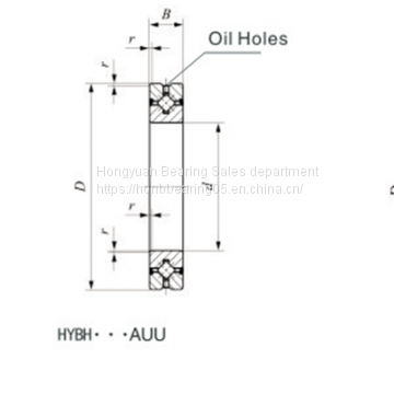 CRBH208 P5P4P2 crossed roller bearing ultrathin Cross roller collar Industrial robot bearing Hollow rotating platform